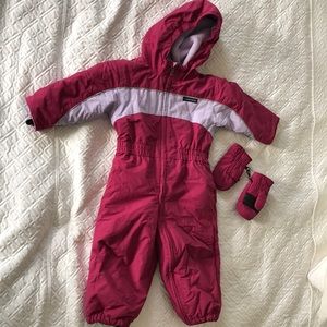 Lands End Snowsuit with Mittens